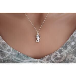 Sterling Silver Farm Tractor Necklace